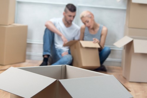 Interior of a secure Uxbridge storage unit