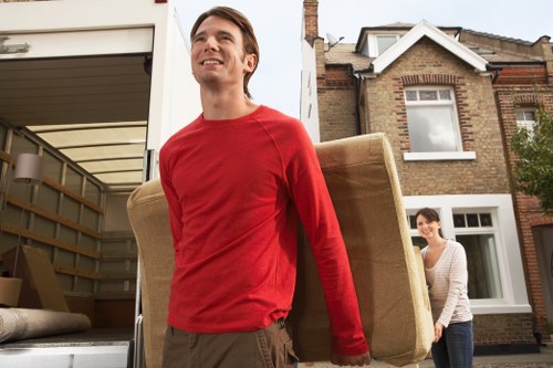 Customer service representative assisting clients